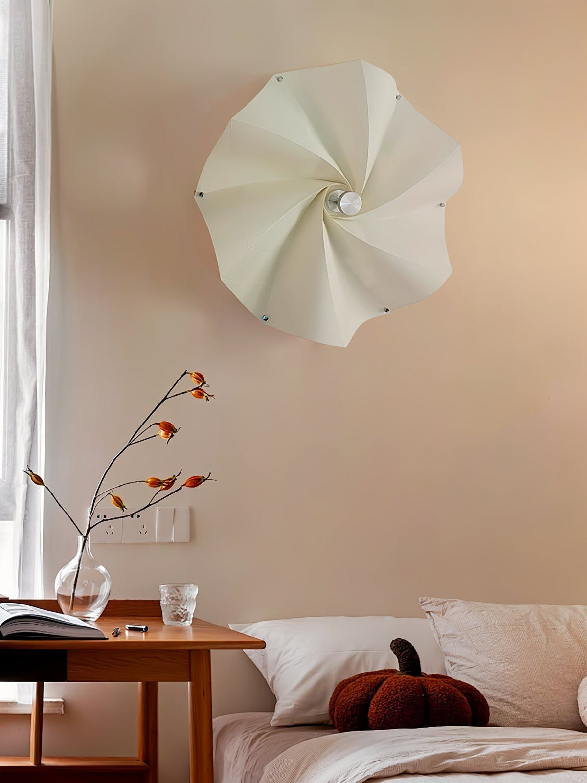 Liniise Spiral stof hanglamp