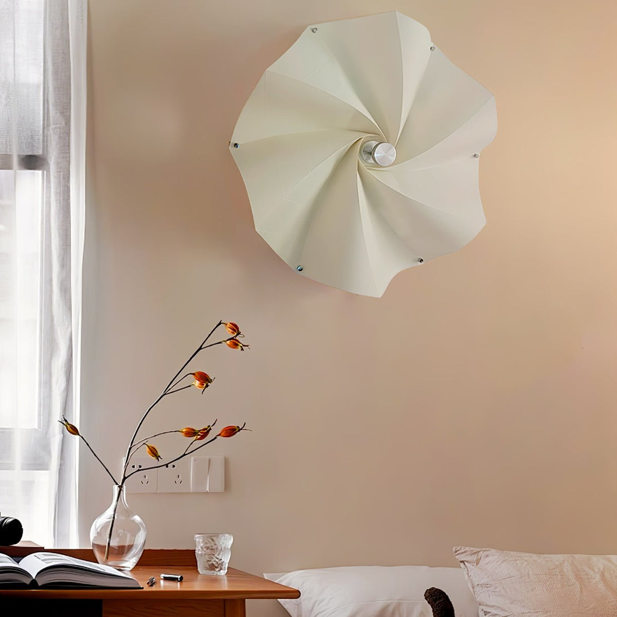 Liniise Spiral stof hanglamp