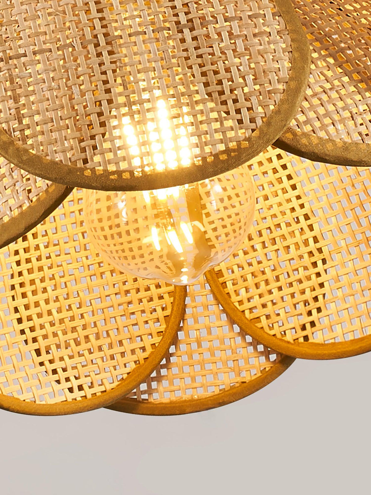 Dyor elegantie Bloom Rotan hanglamp van Stoffen