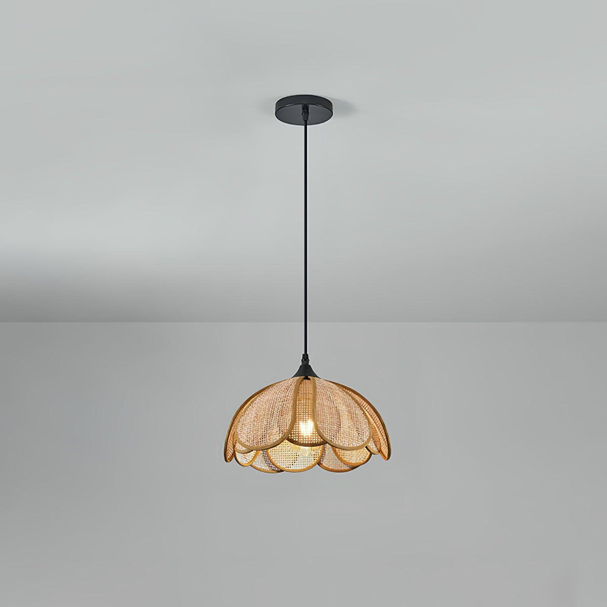 Dyor elegantie Bloom Rotan hanglamp van Stoffen