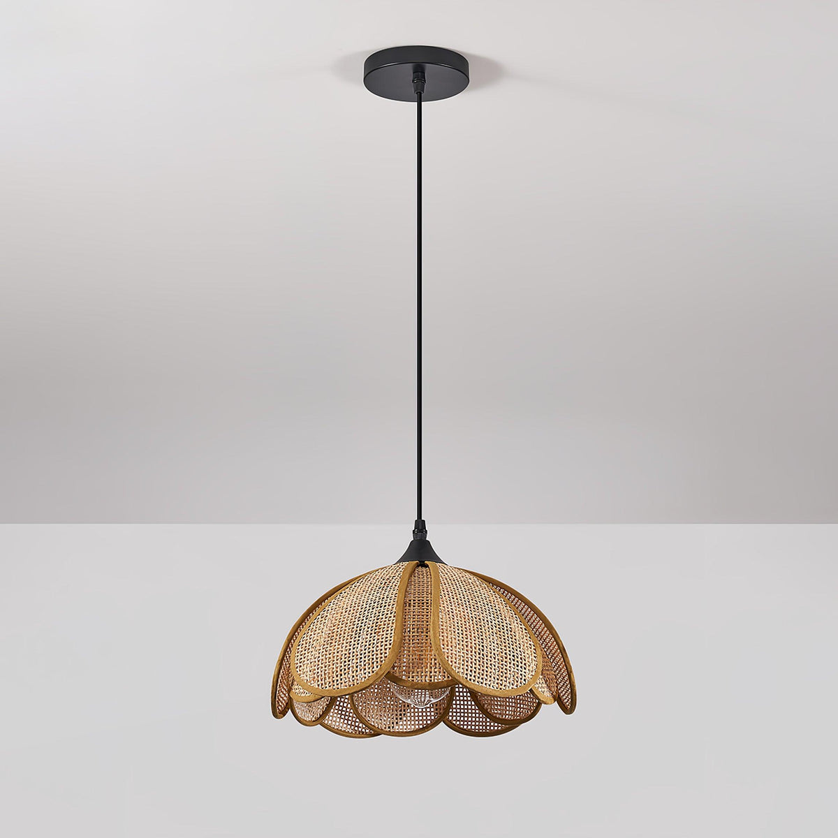Dyor elegantie Bloom Rotan hanglamp van Stoffen