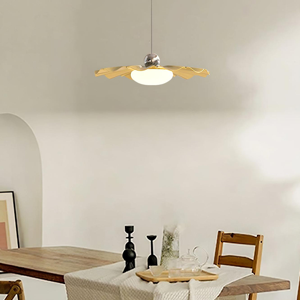 Oriinia hanglamp messing acryl eetkamer
