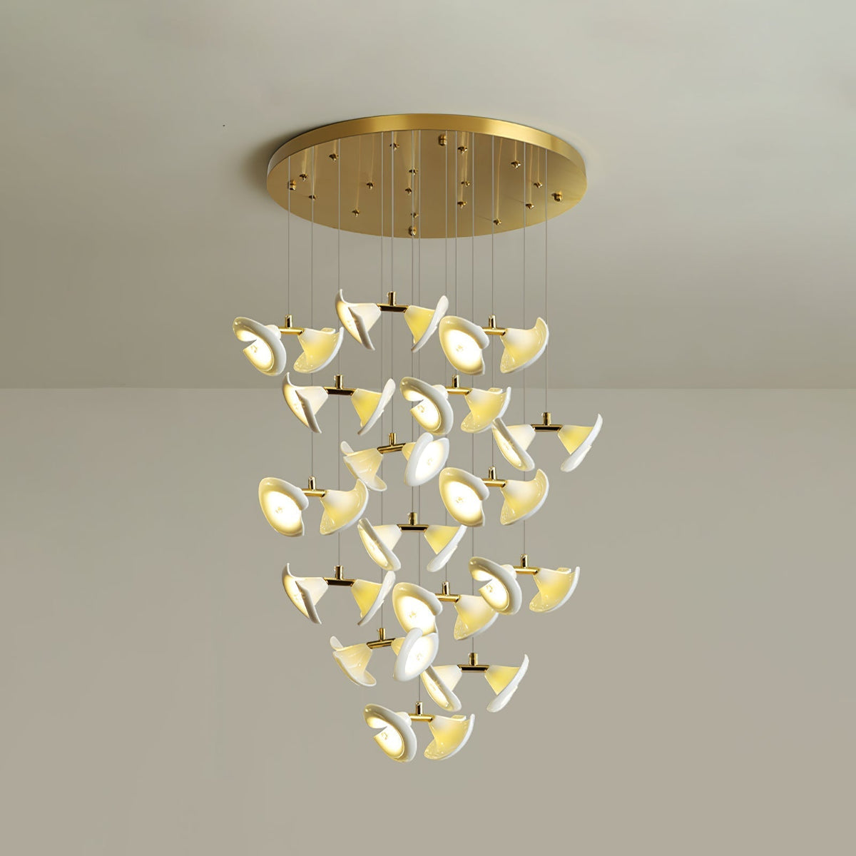 Ernoreth Art Deco Kroonluchter van Keramiek