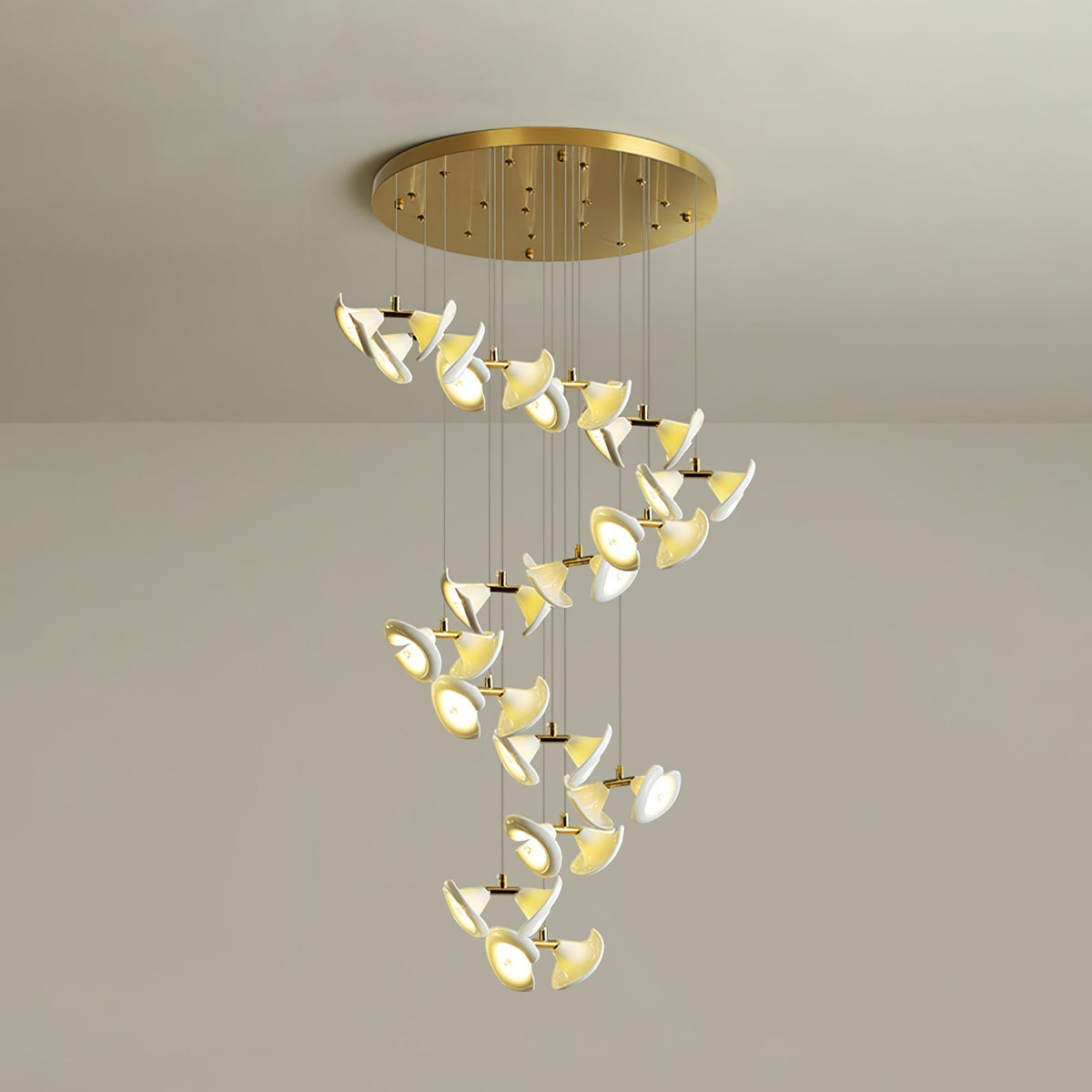 Ernoreth Art Deco Kroonluchter van Keramiek