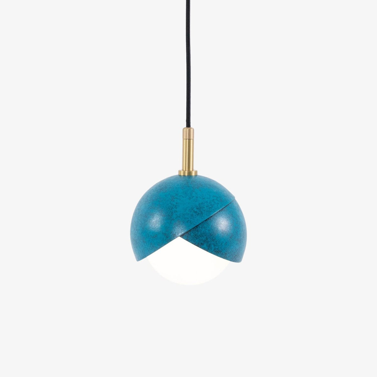 Jynara Hanglamp Messing genest opaal Bolvormig modern