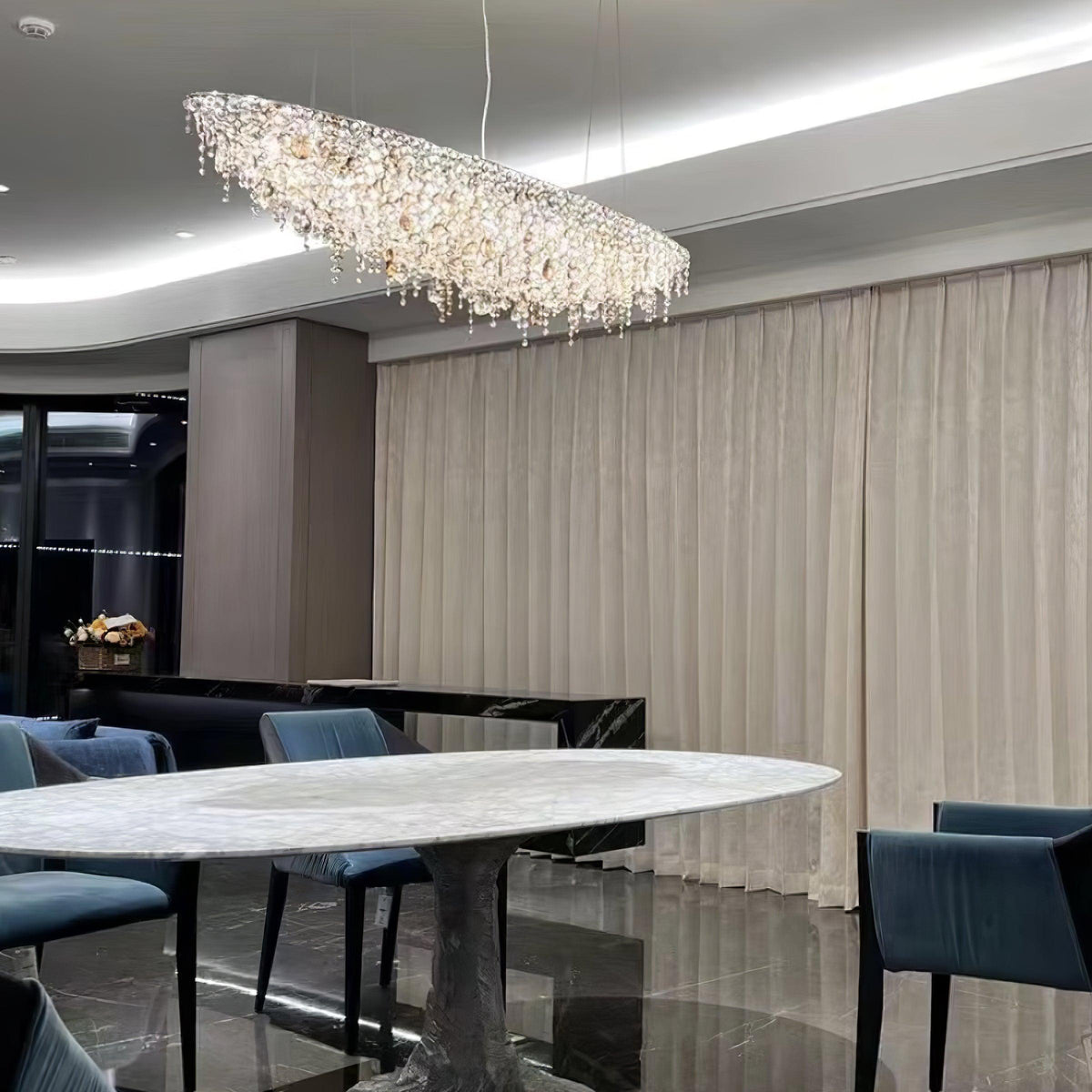 Zyrs kristal hanglamp