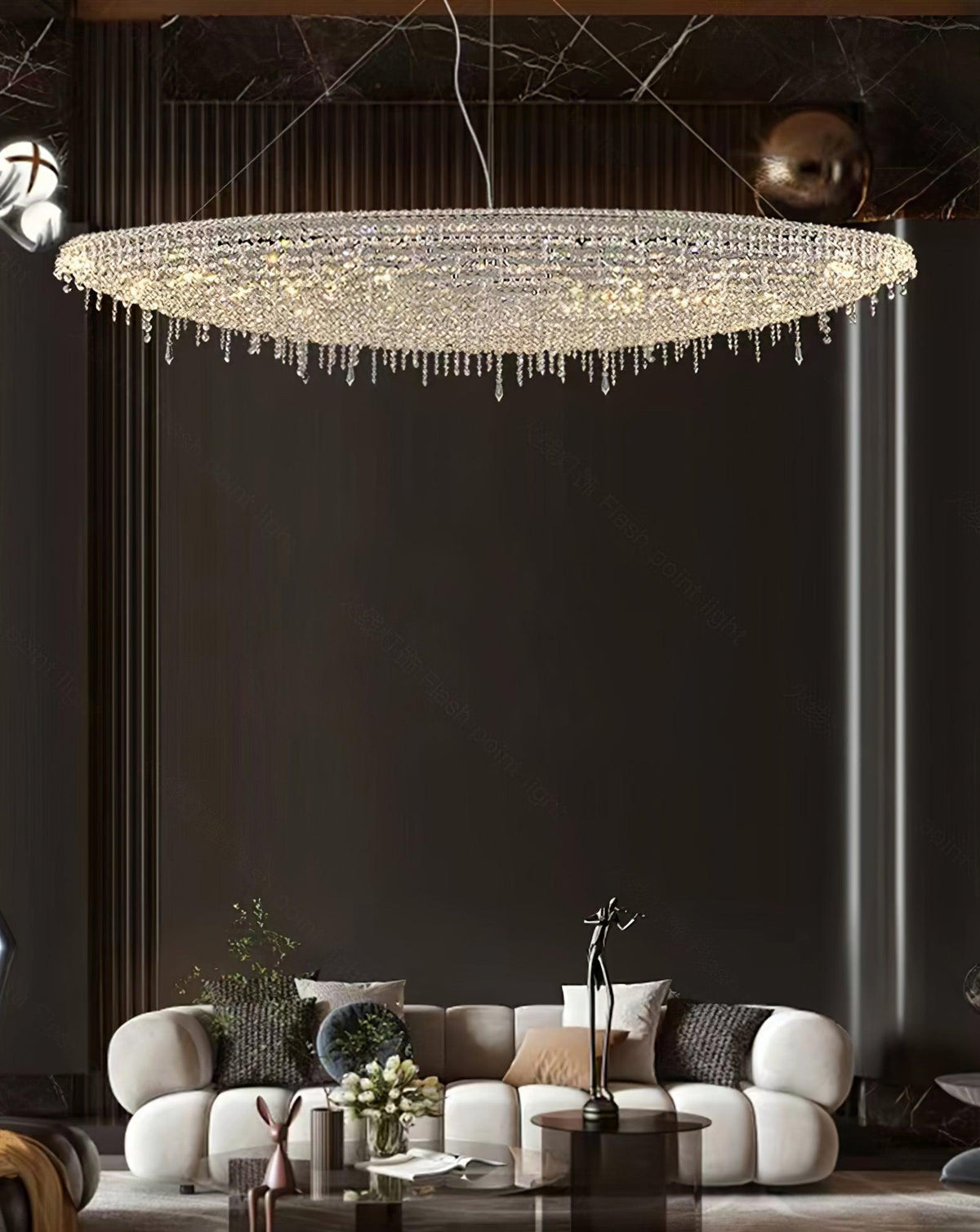 Zyrs kristal hanglamp