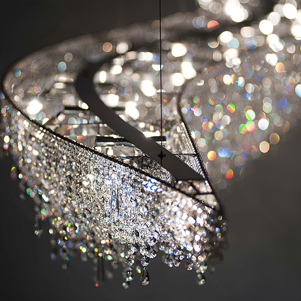 Zyrs kristal hanglamp