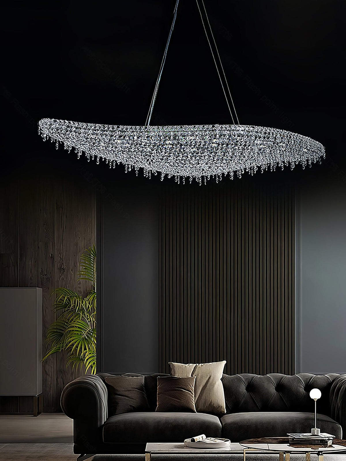 Zyrs kristal hanglamp