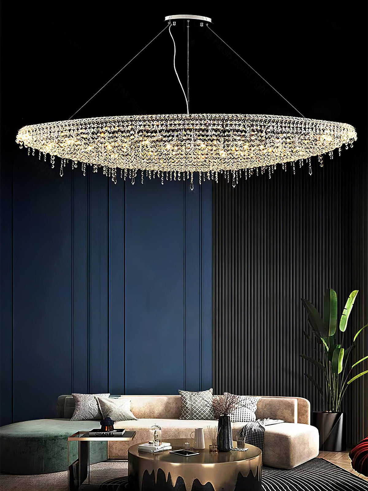 Zyrs kristal hanglamp