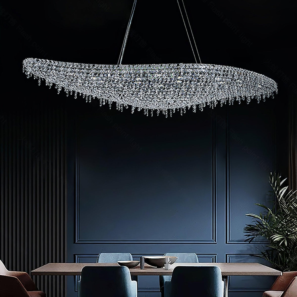 Zyrs kristal hanglamp
