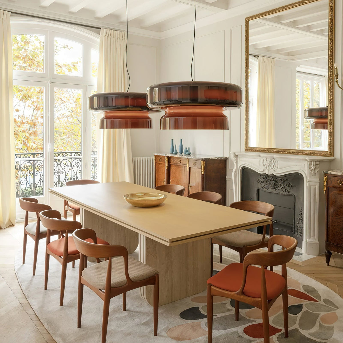 Zerithce Moderne hanglamp van glas met minimalistisch ontwerp