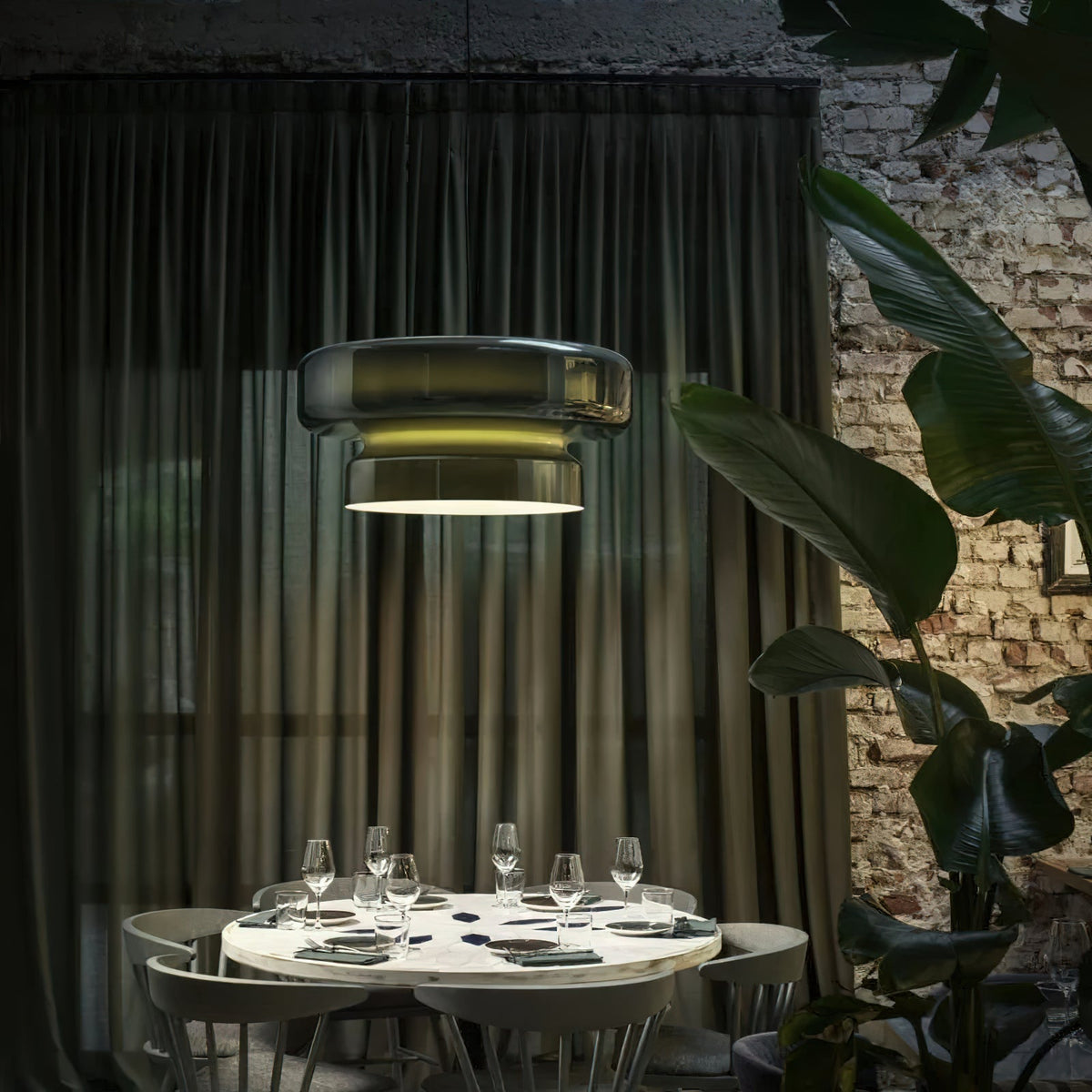 Zerithce Moderne hanglamp van glas met minimalistisch ontwerp
