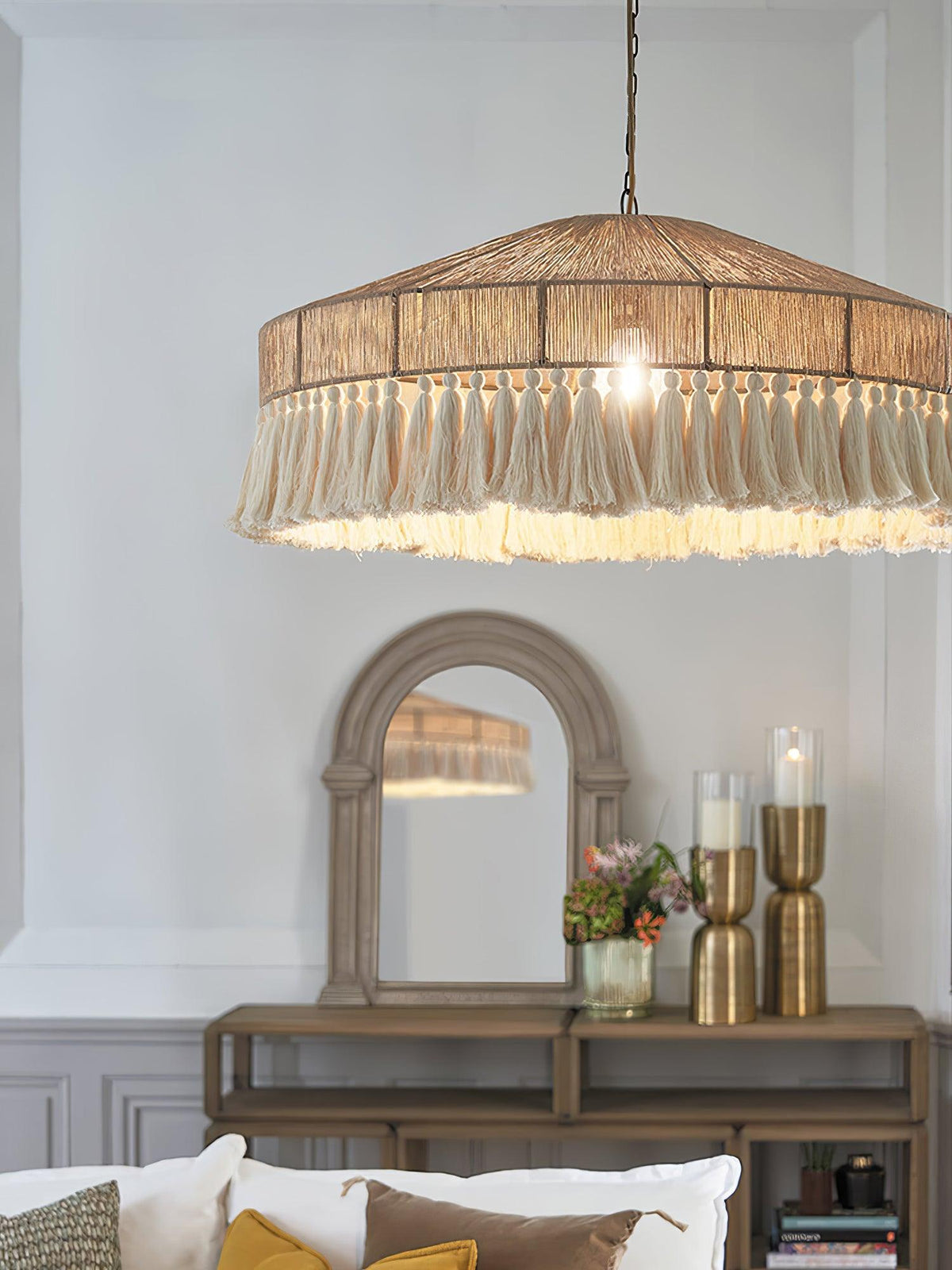 Ohev hanglamp van hemp-roep