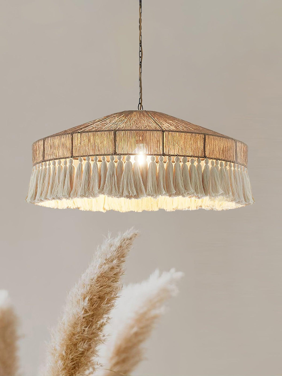 Ohev hanglamp van hemp-roep