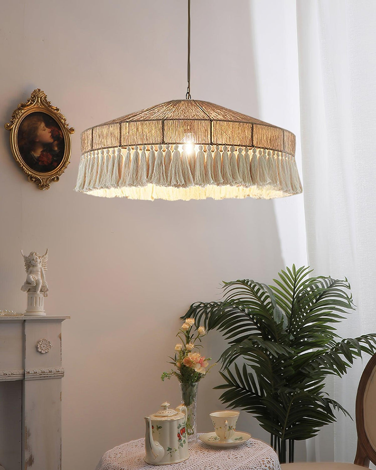 Ohev hanglamp van hemp-roep