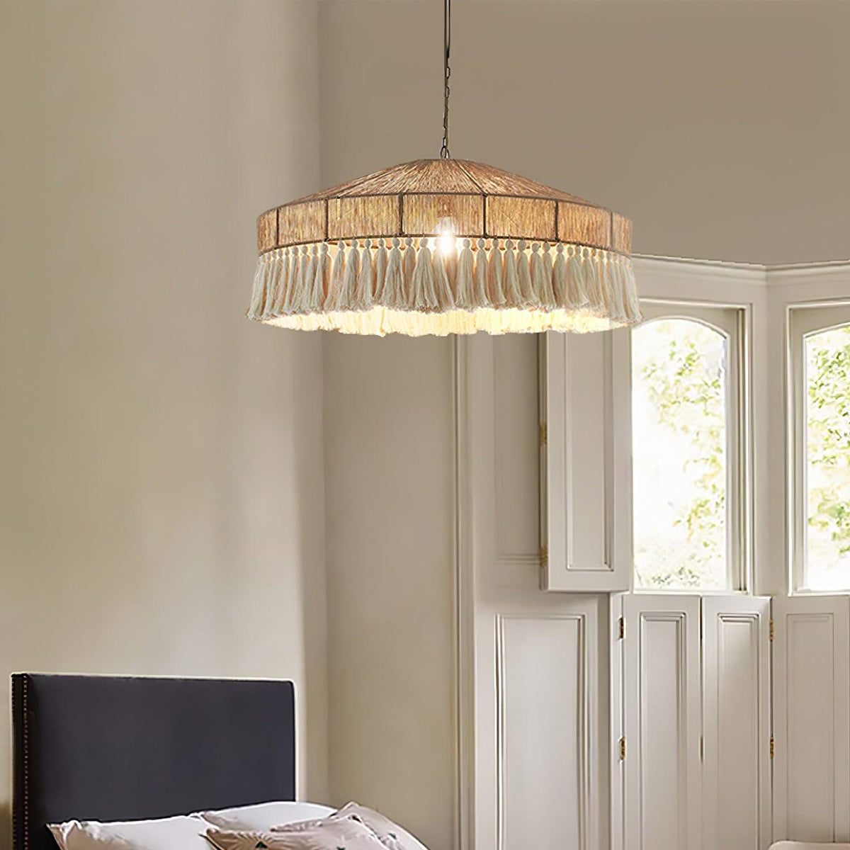 Ohev hanglamp van hemp-roep