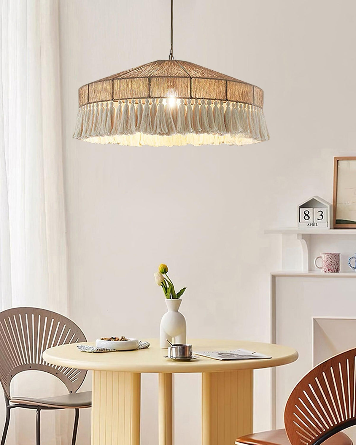 Ohev hanglamp van hemp-roep