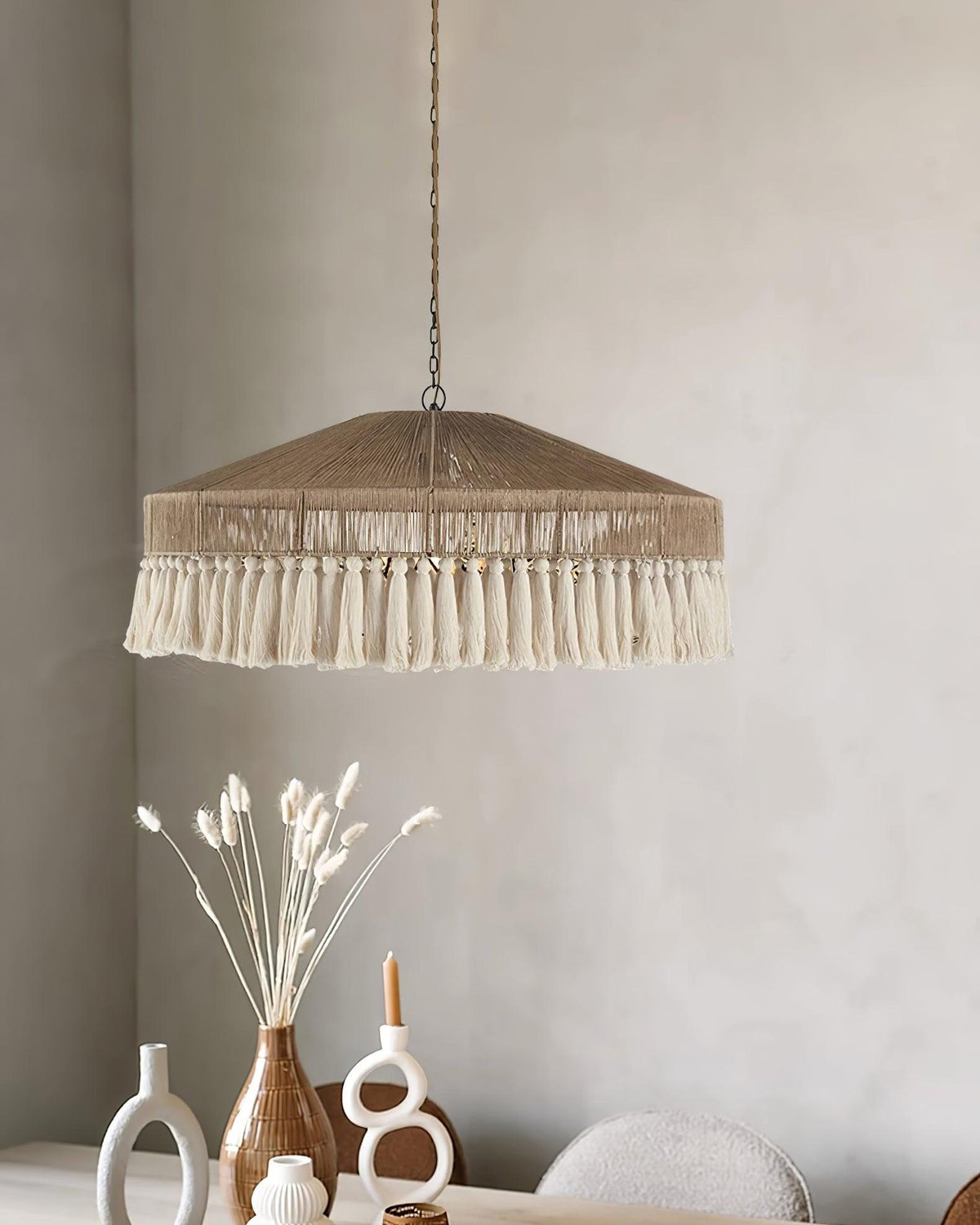 Ohev hanglamp van hemp-roep
