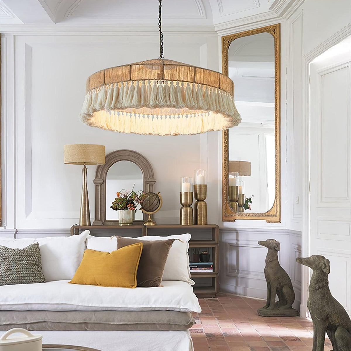 Ohev hanglamp van hemp-roep