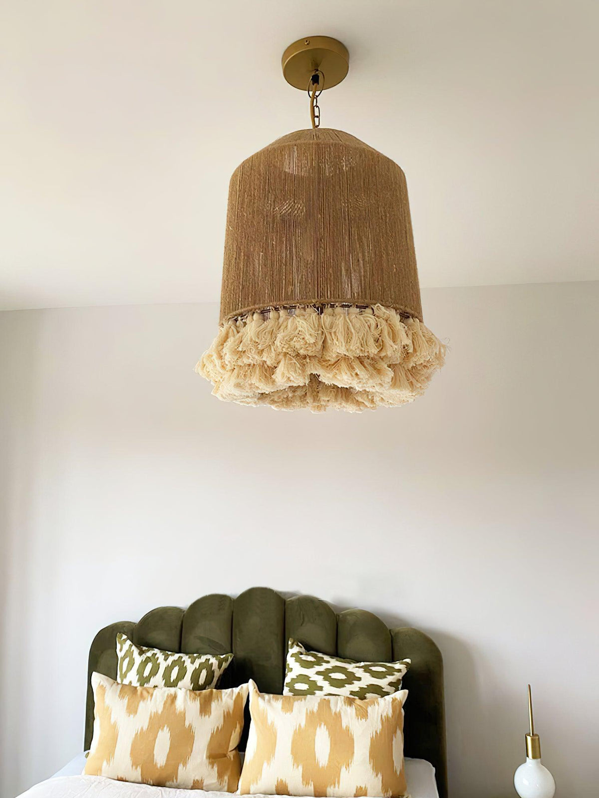 Serenenne hanglamp katoenen tasselletjes voor woonkamer