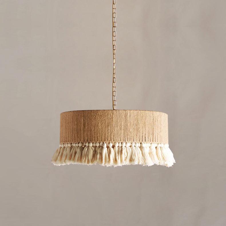 Serenenne hanglamp katoenen tasselletjes voor woonkamer