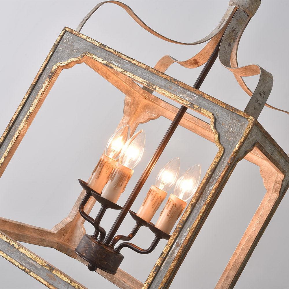 Cirivian Kroonluchter Rustiek Kubus Vintage Frame