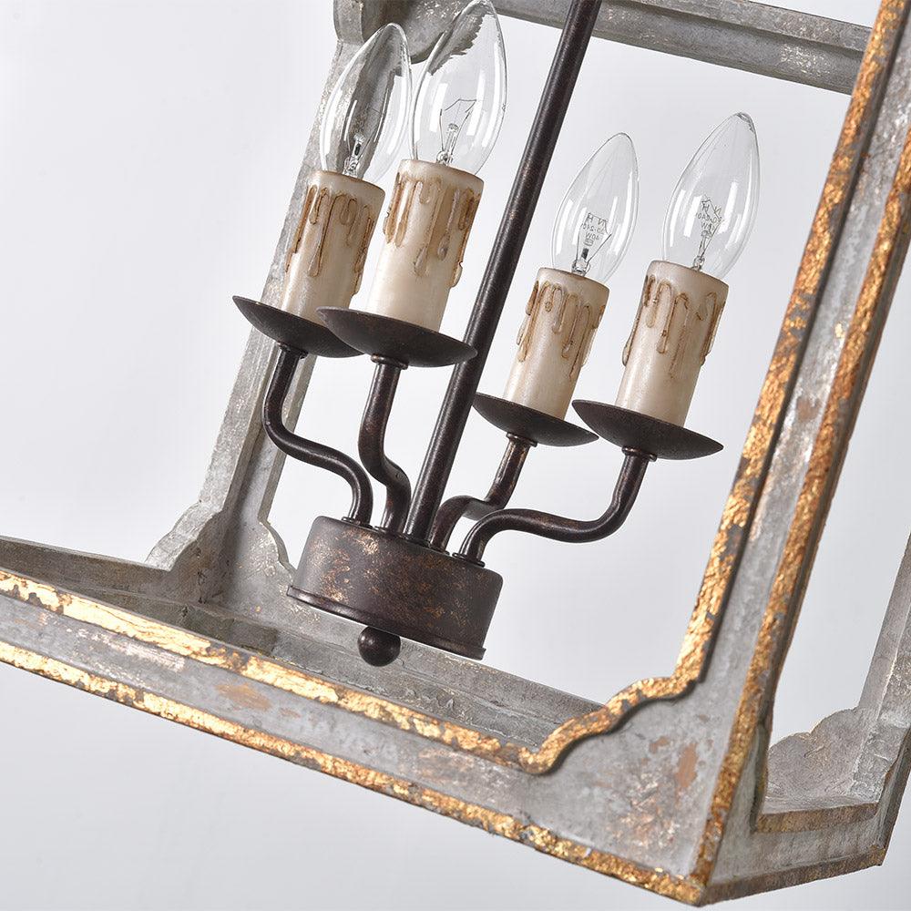 Cirivian Kroonluchter Rustiek Kubus Vintage Frame