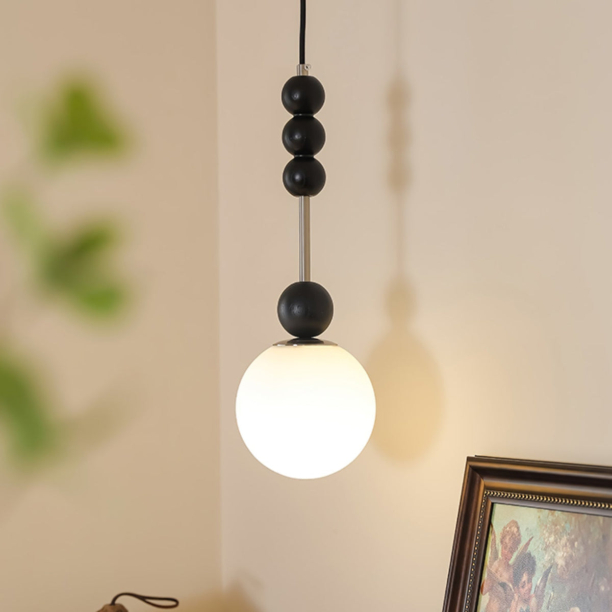 Miraleth Minimalistische hanglamp van walnoot