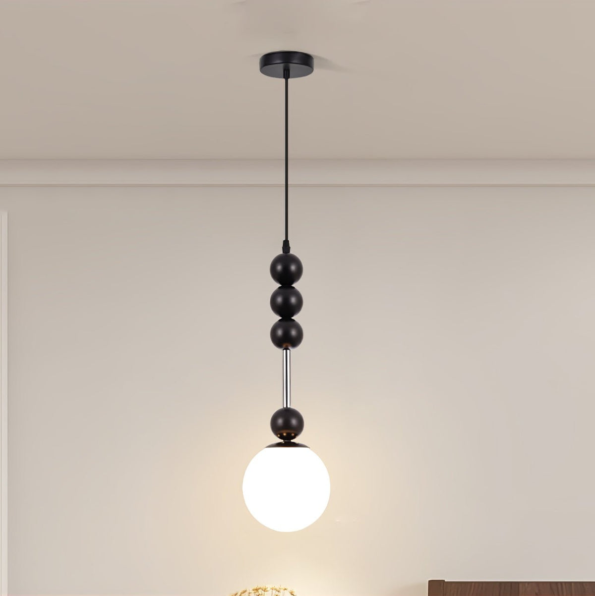 Miraleth Minimalistische hanglamp van walnoot