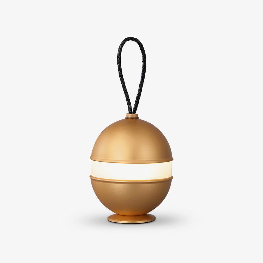 Orbitem tafellamp in geborsteld goud aluminium