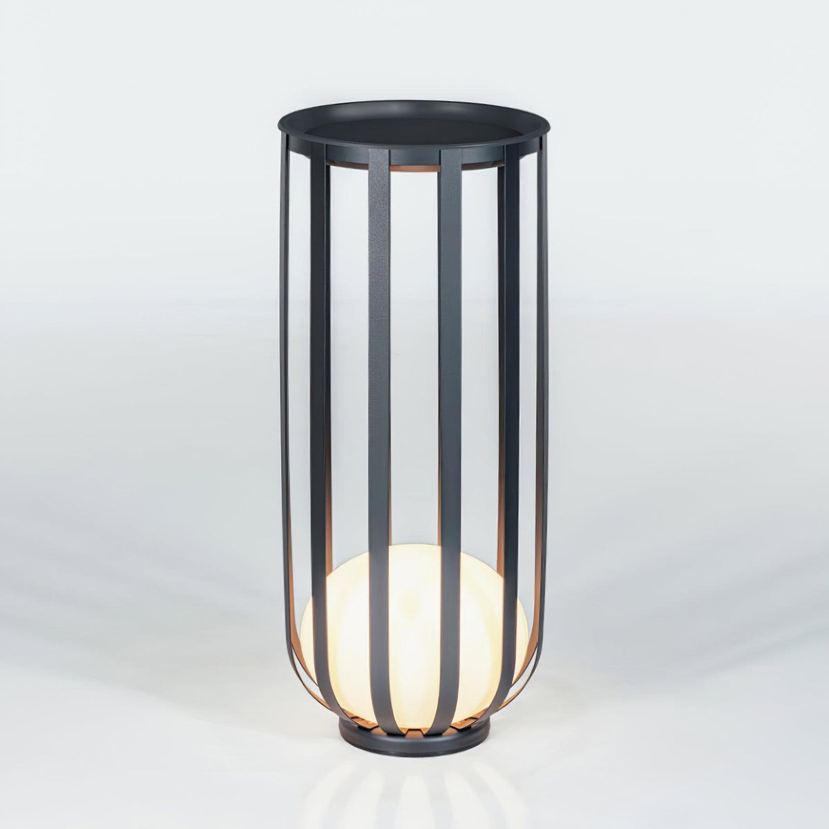 Tera vloerlamp van staal en acryl