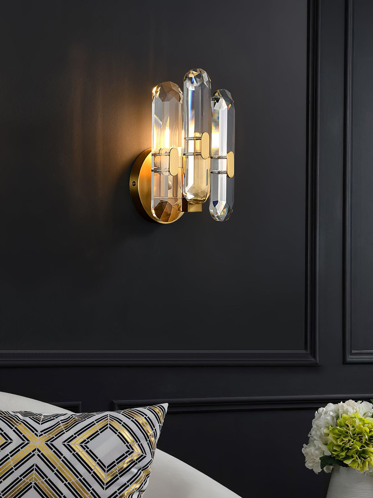 Gevon Postmodern Luxe Kristallen wandlamp