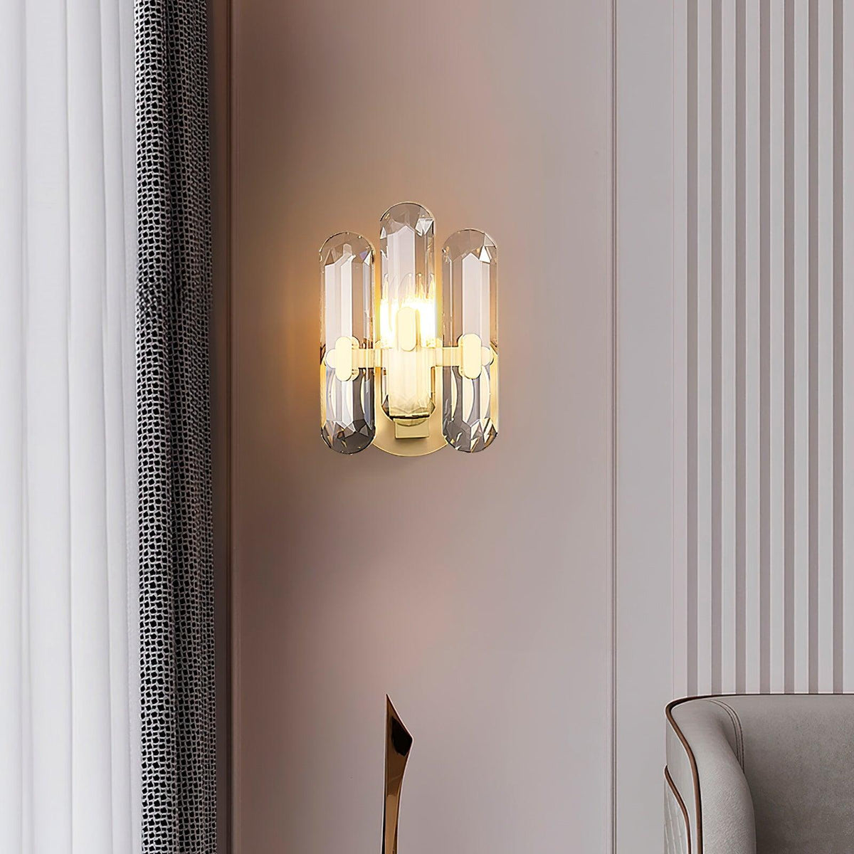 Gevon Postmodern Luxe Kristallen wandlamp
