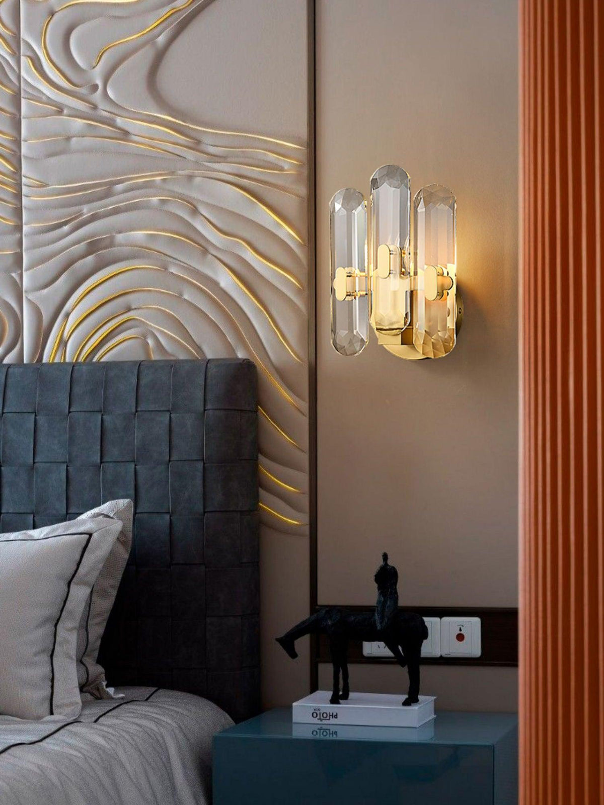 Gevon Postmodern Luxe Kristallen wandlamp