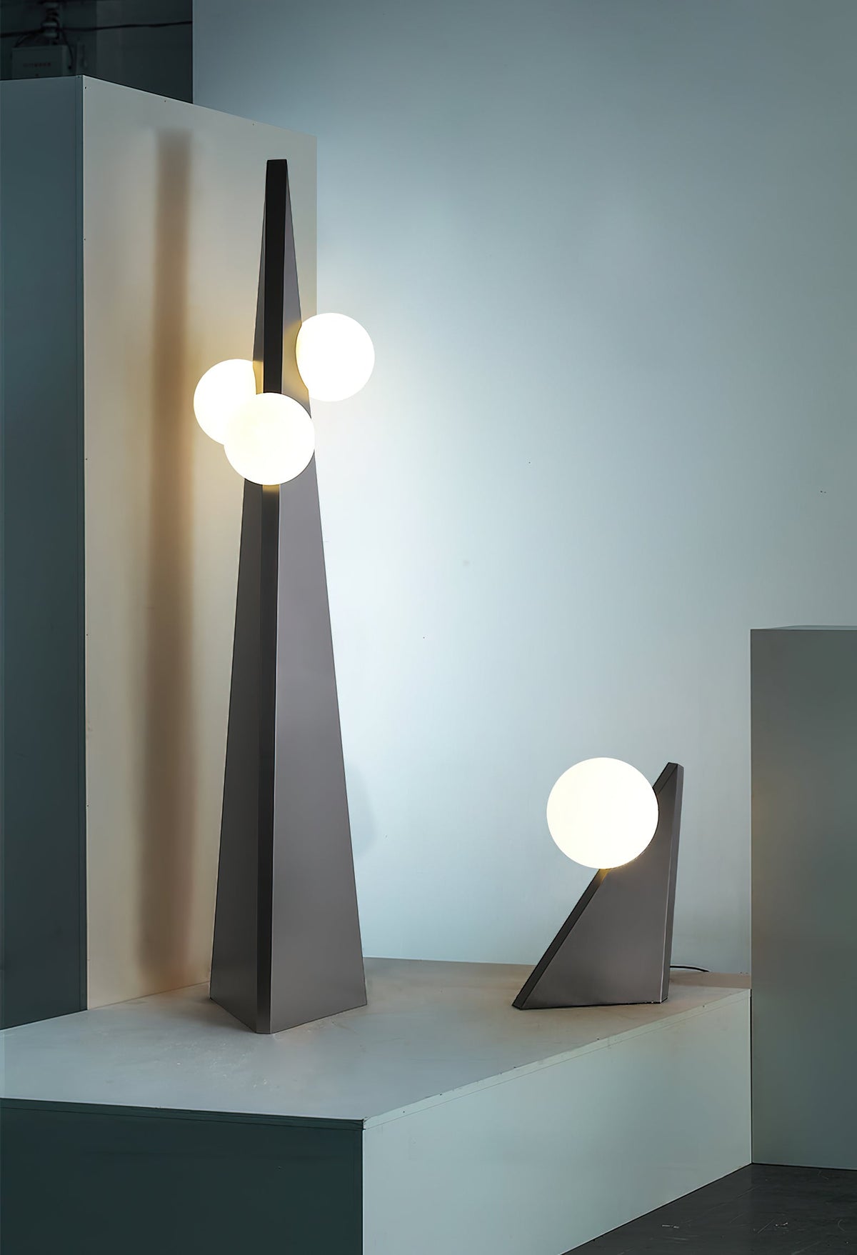 Veleette vloerlamp