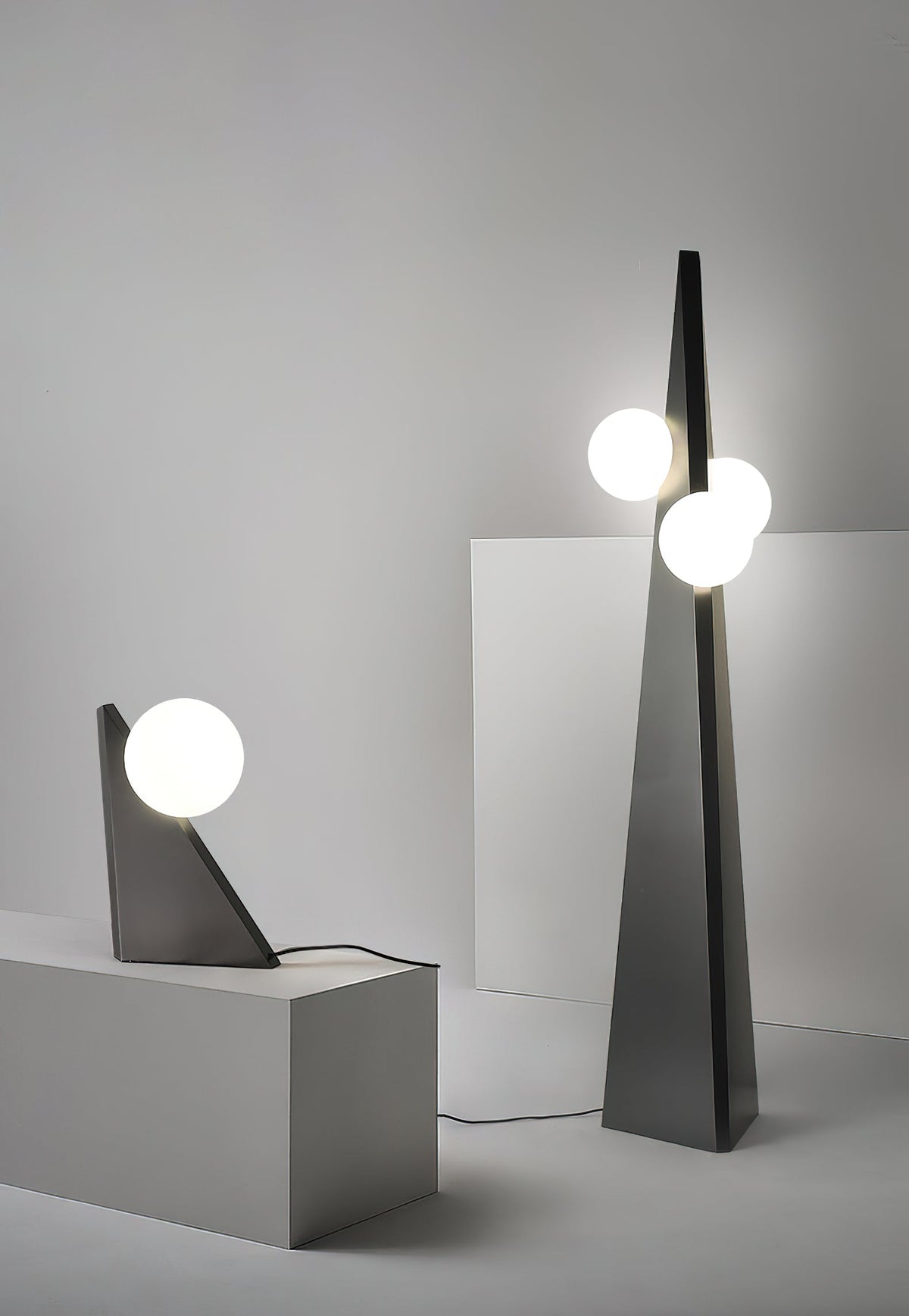 Veleette vloerlamp