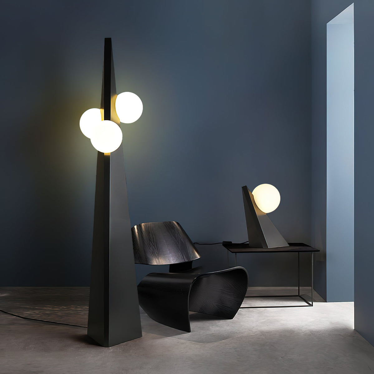 Veleette vloerlamp