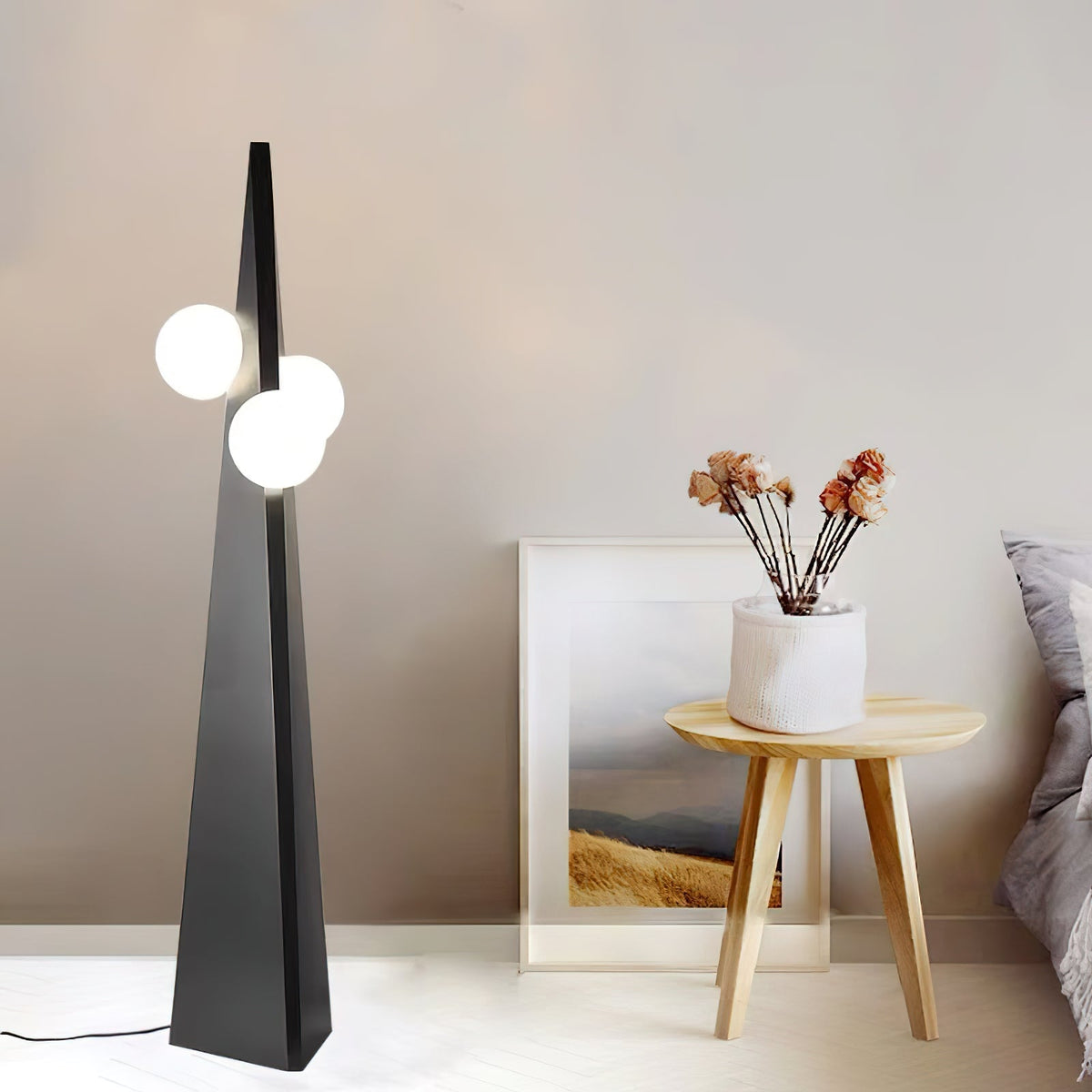 Veleette vloerlamp