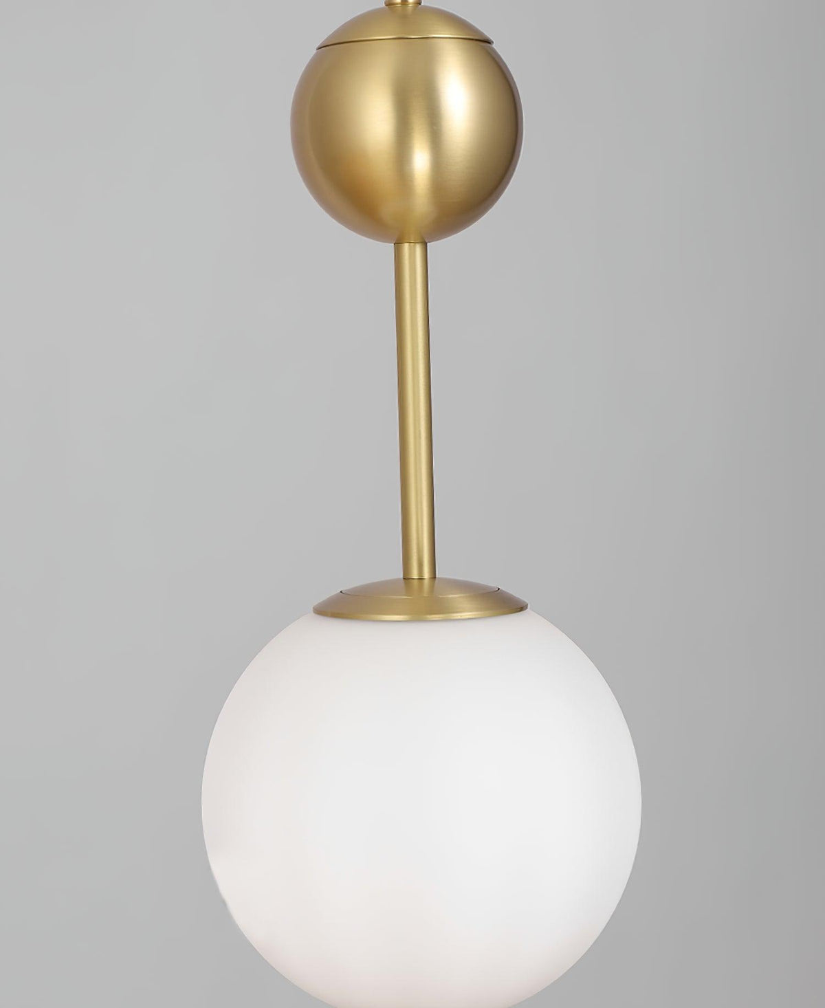 Fird hanglamp van messing en glas