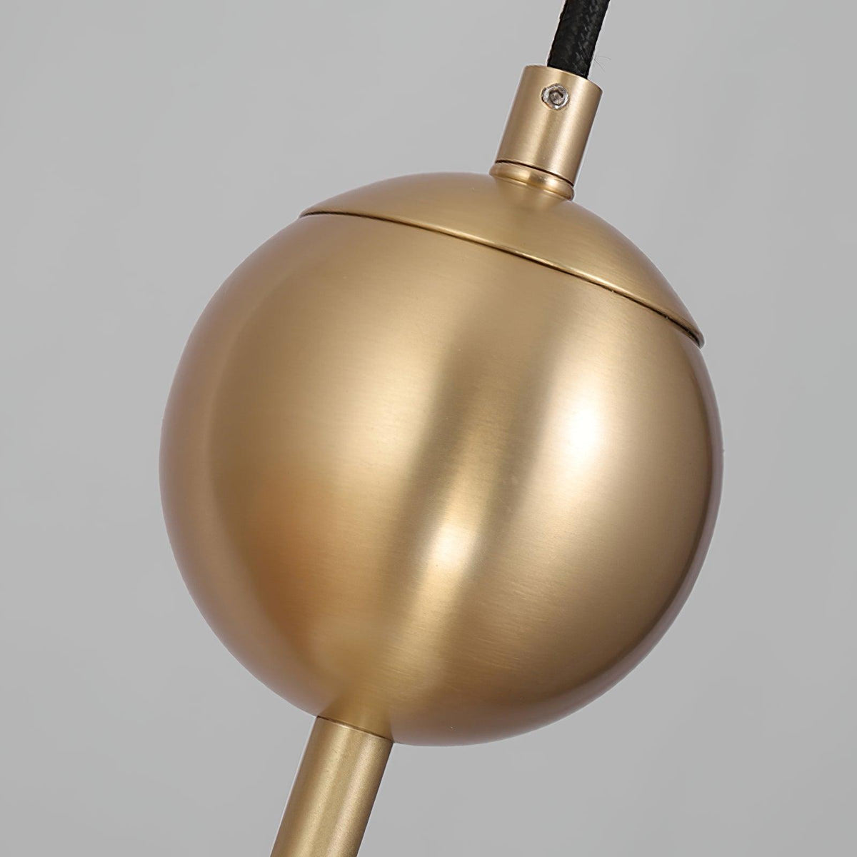 Fird hanglamp van messing en glas