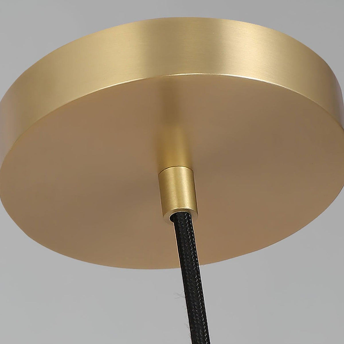 Fird hanglamp van messing en glas