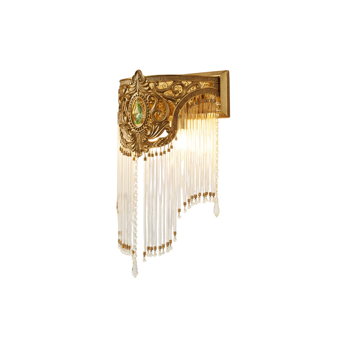 Bow Tie Goudkleurige Kristallen Fringe wandlamp