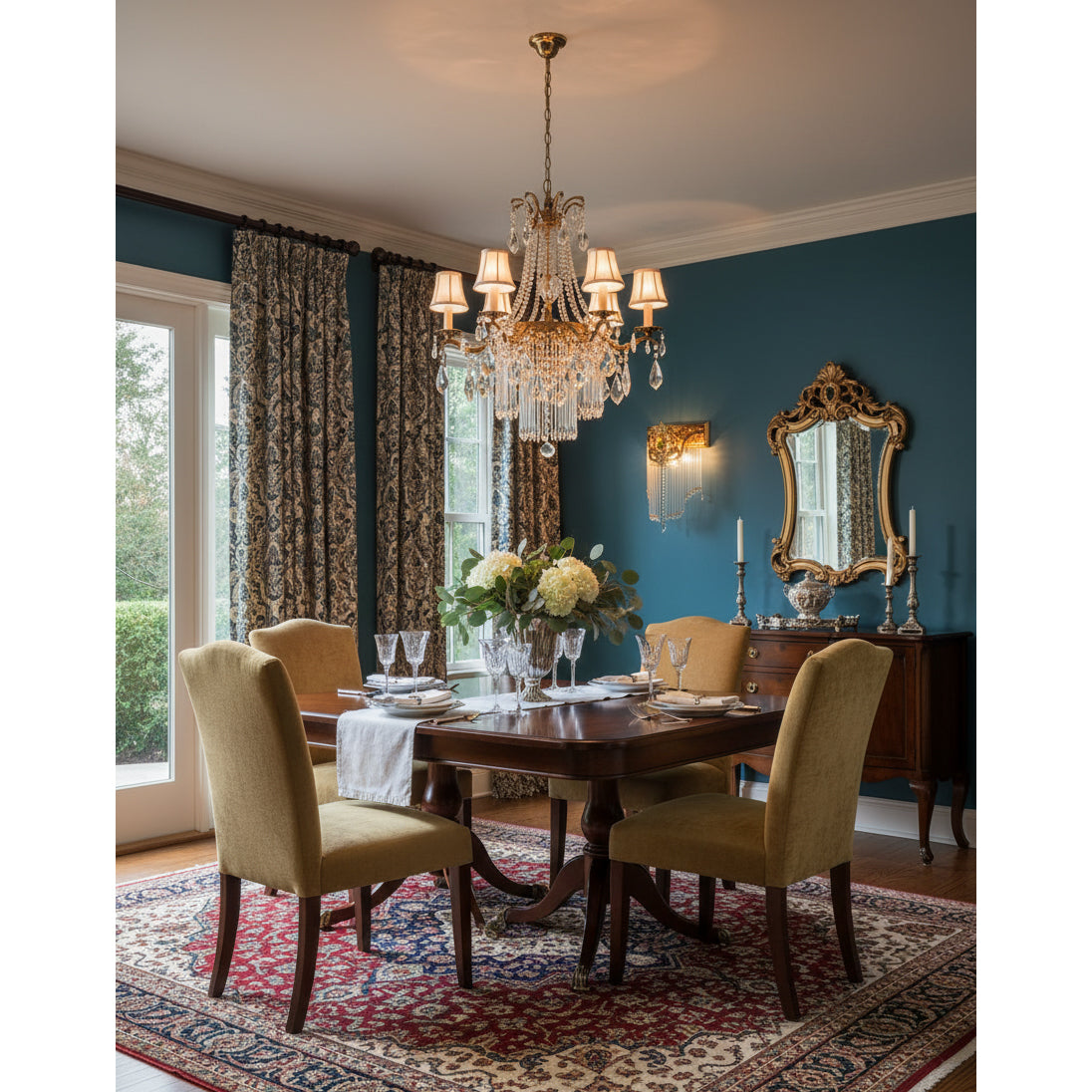Bow Tie Goudkleurige Kristallen Fringe wandlamp