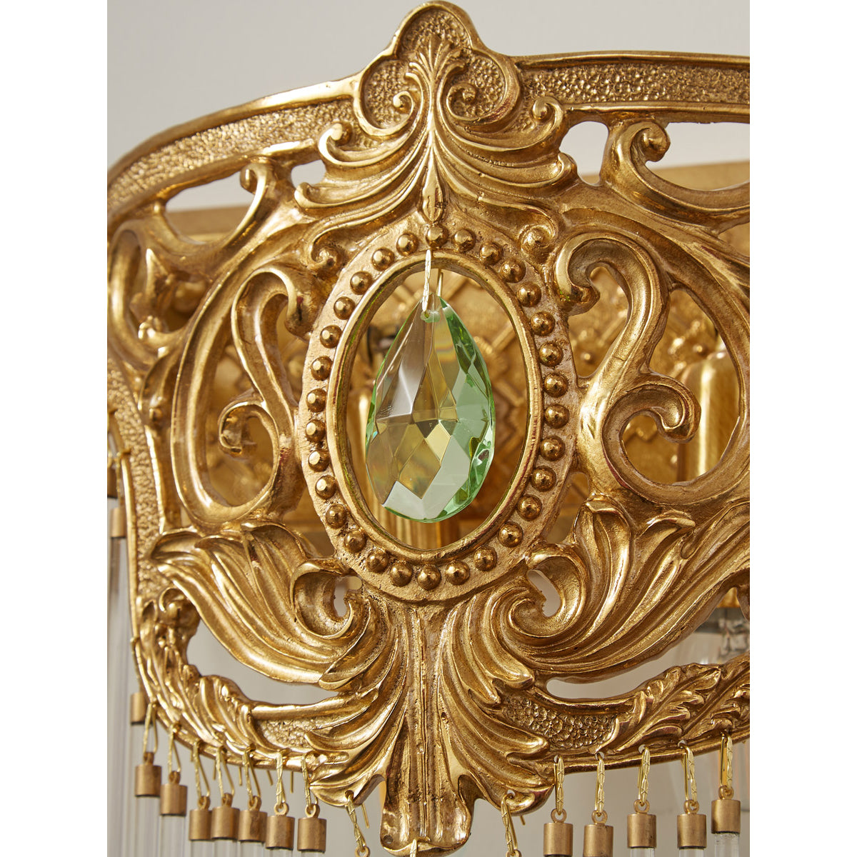 Bow Tie Goudkleurige Kristallen Fringe wandlamp