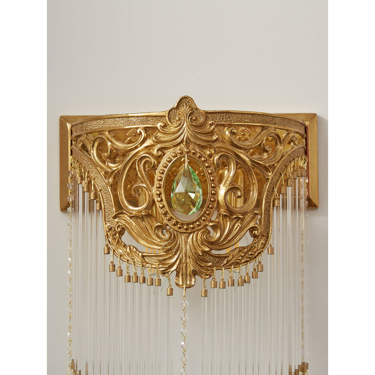 Bow Tie Goudkleurige Kristallen Fringe wandlamp