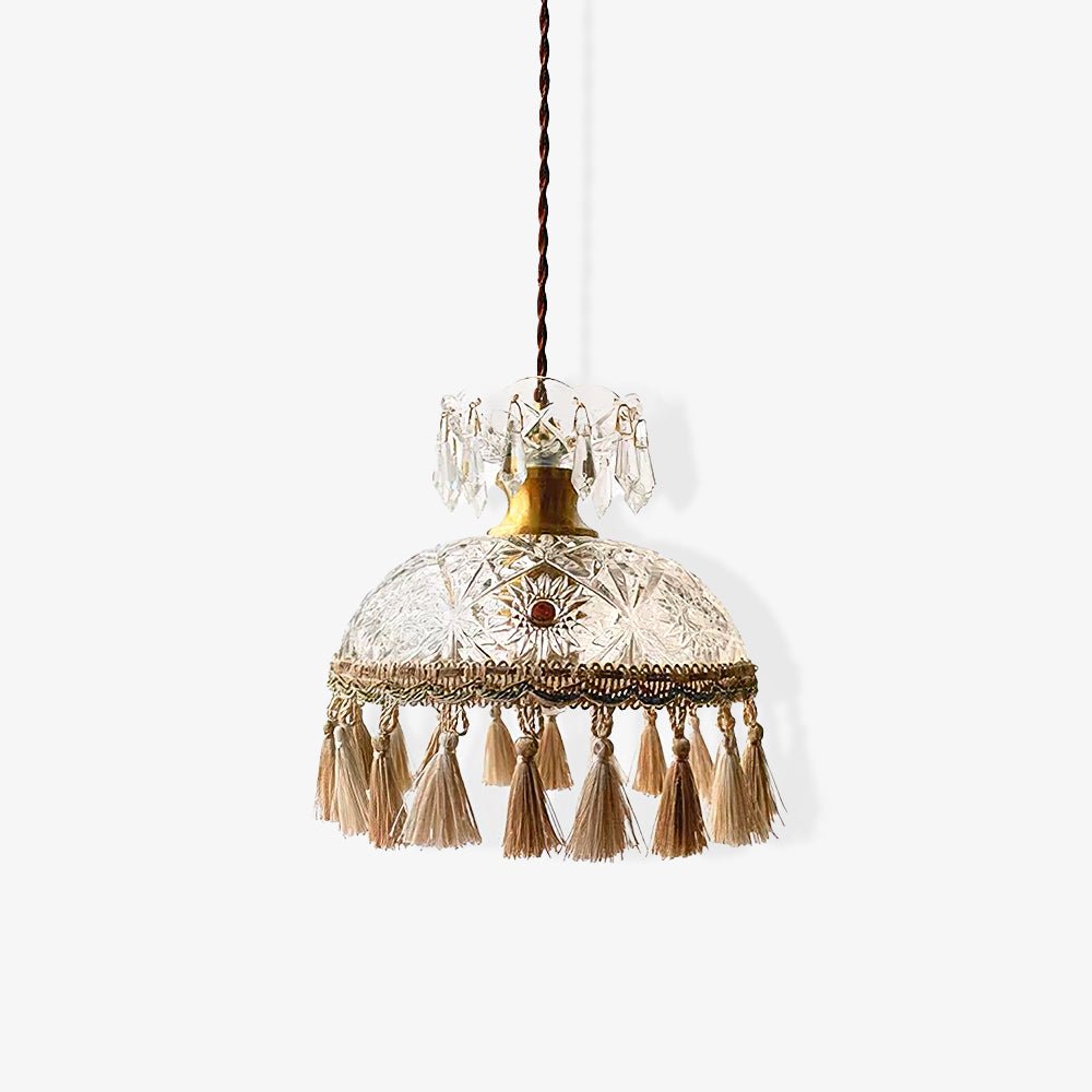 Devel messing glazen luxe hanglamp