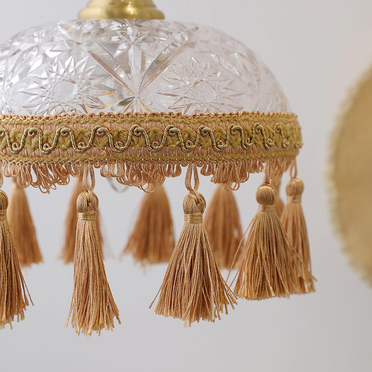 Devel messing glazen luxe hanglamp
