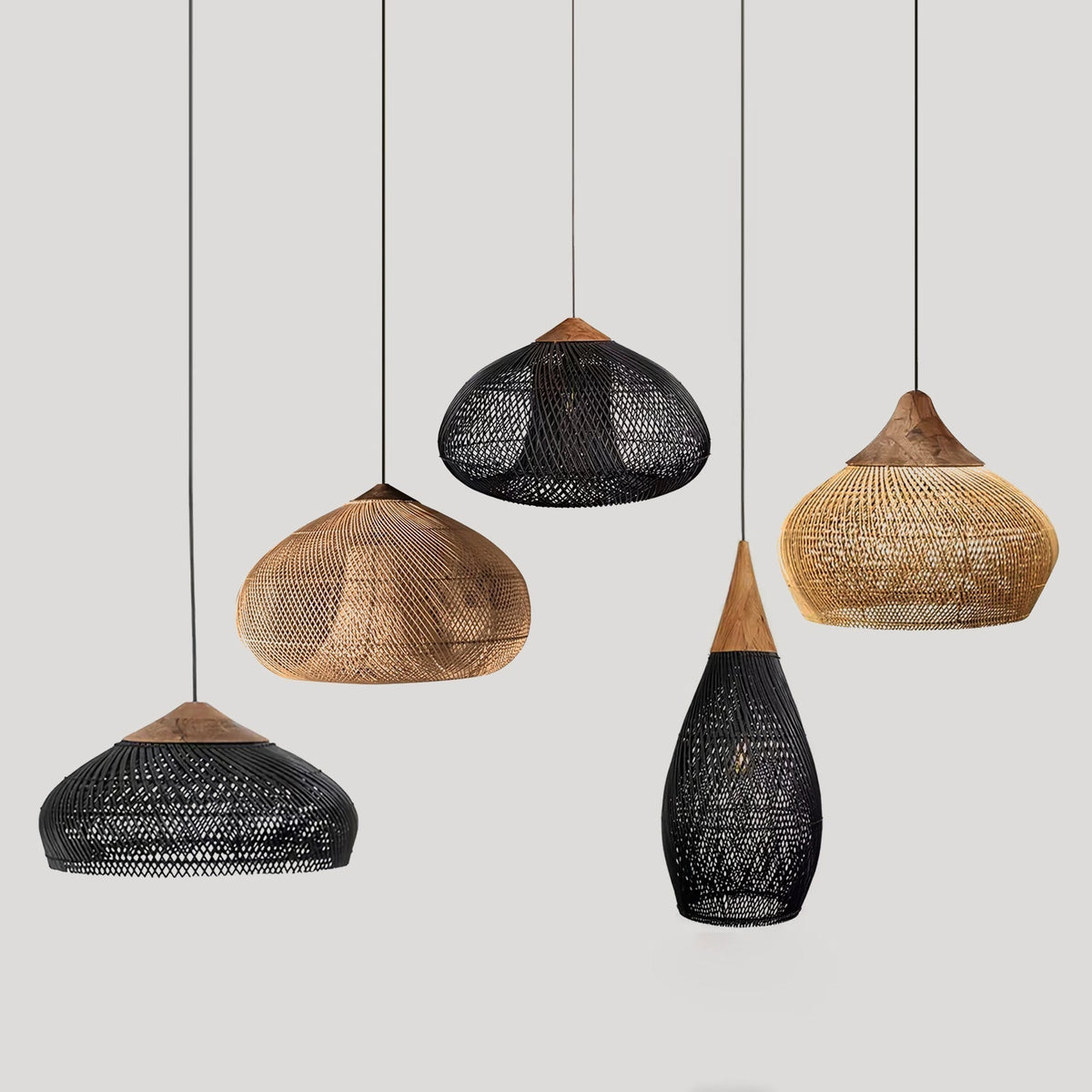 Canirora Hanglamp Rotan Decoratief snoer Geweven