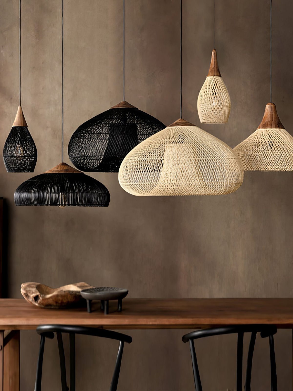 Braided Rotan hanglamp